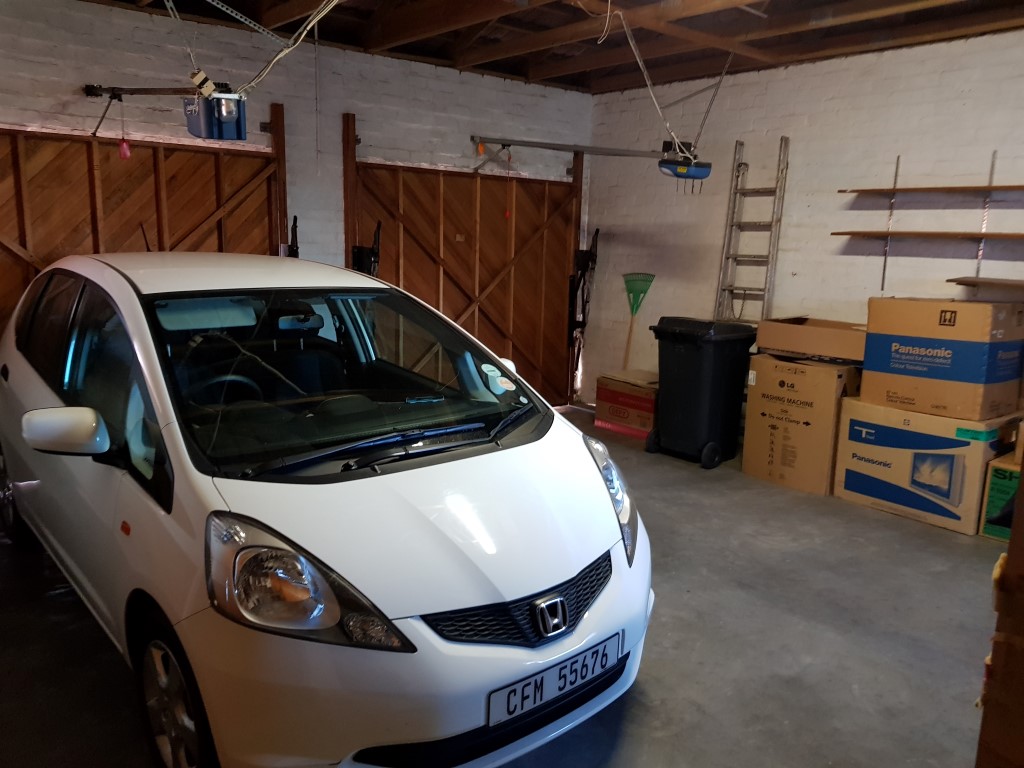 Garage inside view to doors